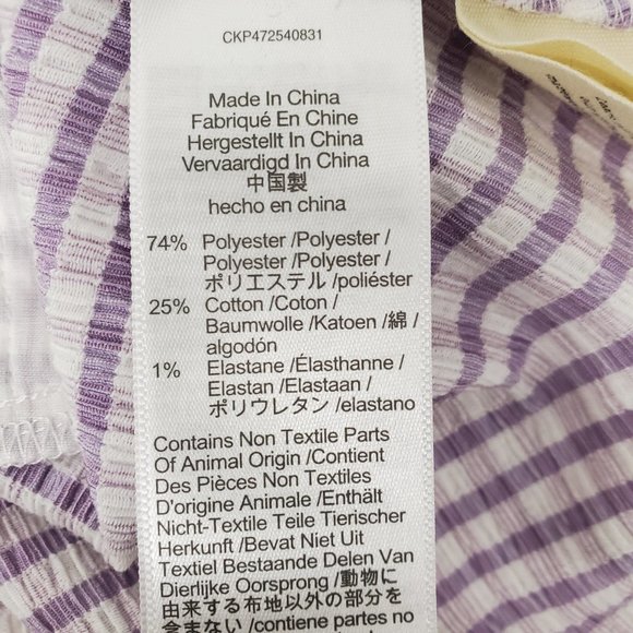 NWT Madewell WM's Kacie Mini Shirtdress in Lavender Plaid Size 2 - Picture 3 of 4